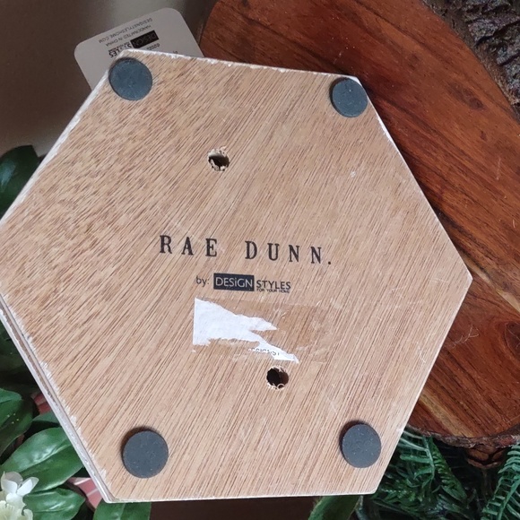 Rae Dunn by Designstyles Rotating Decorative Organizer 6 Compartment Wood/Metal - Picture 5 of 7